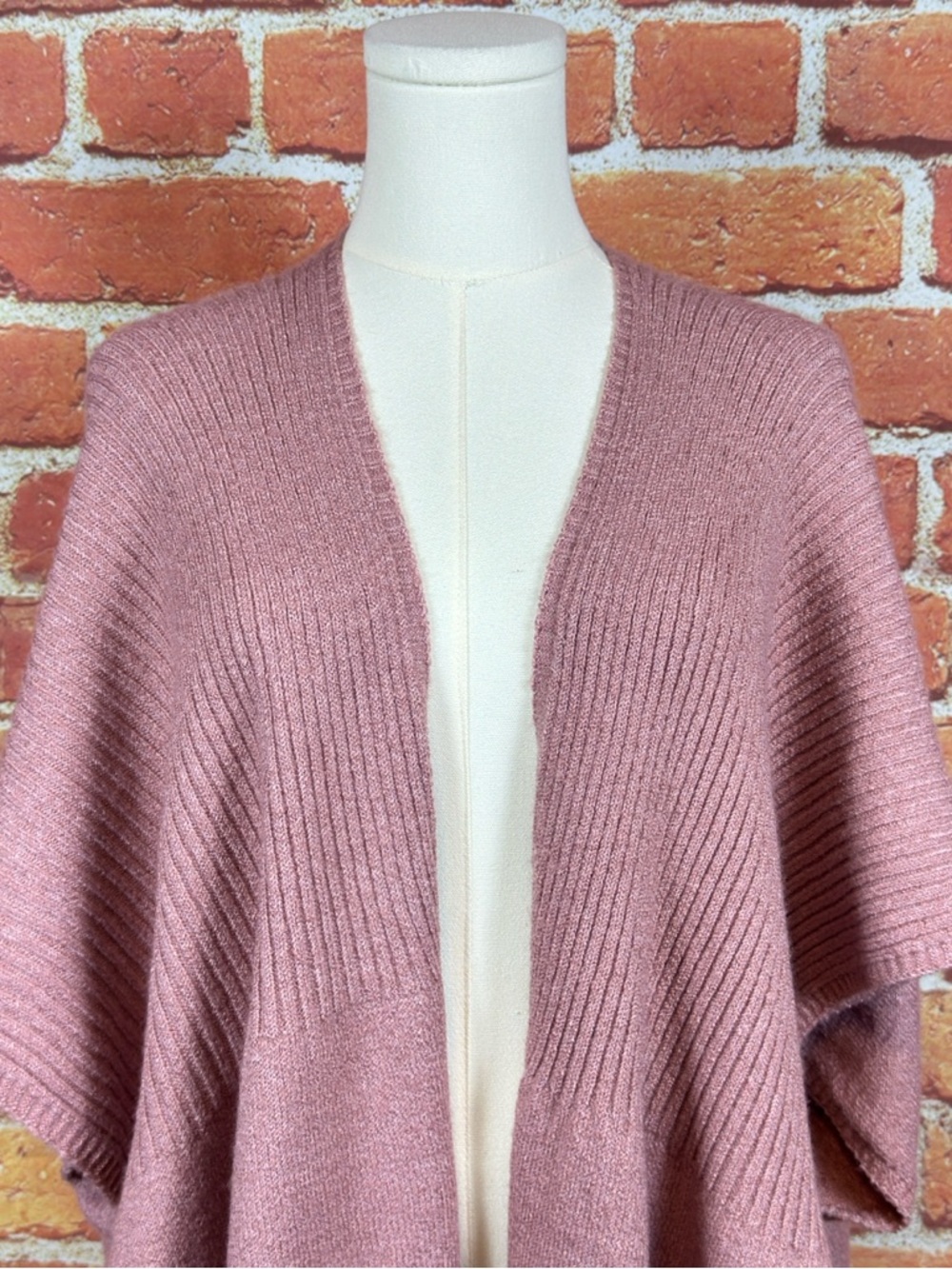 Nordstrom Elegant Pink Open Front Cardigan One Size Super Soft Cozy Casual NWT - Picture 5 of 10